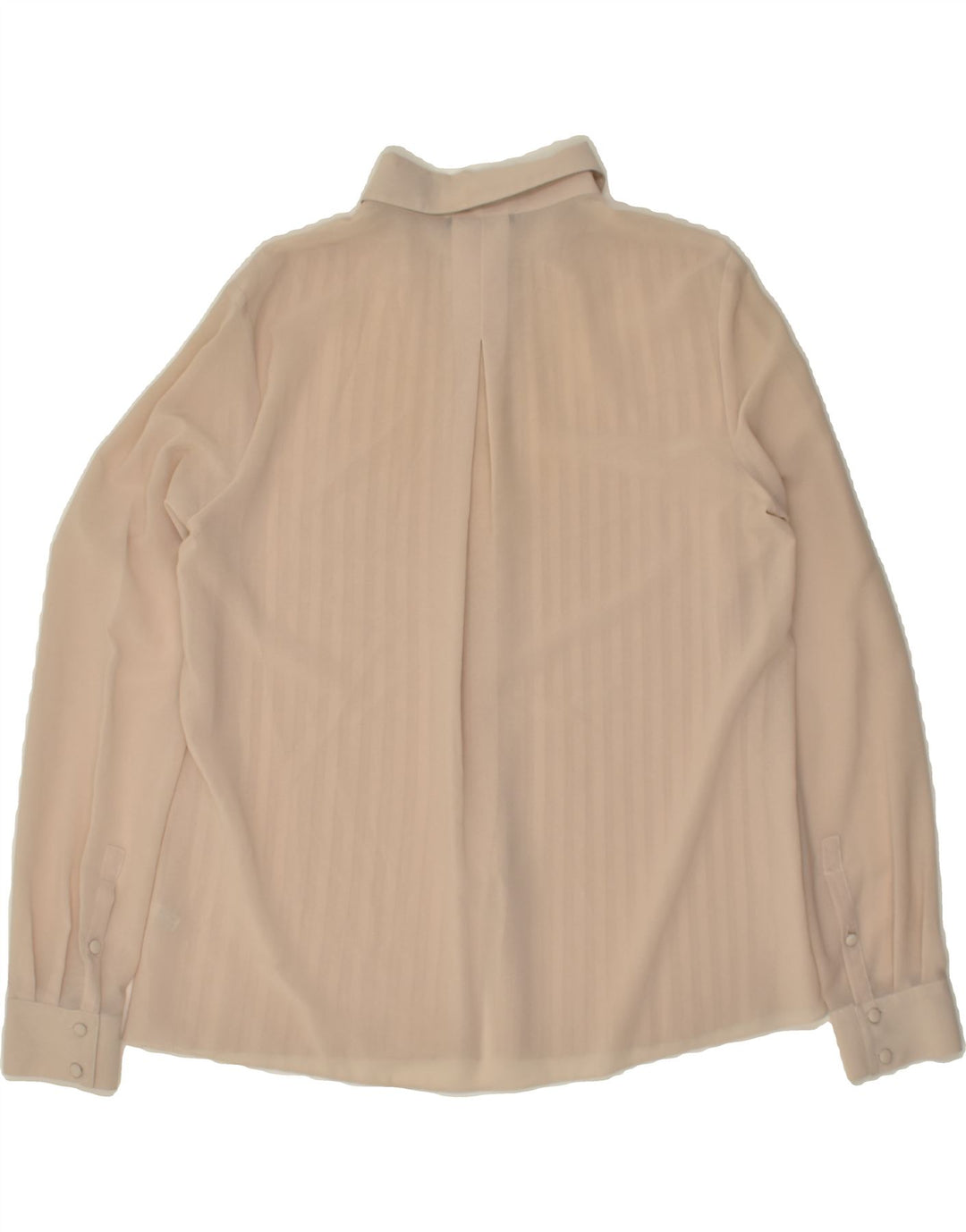 PINKO ženska prevelika prozirna košulja bluza UK 10 Mala bež