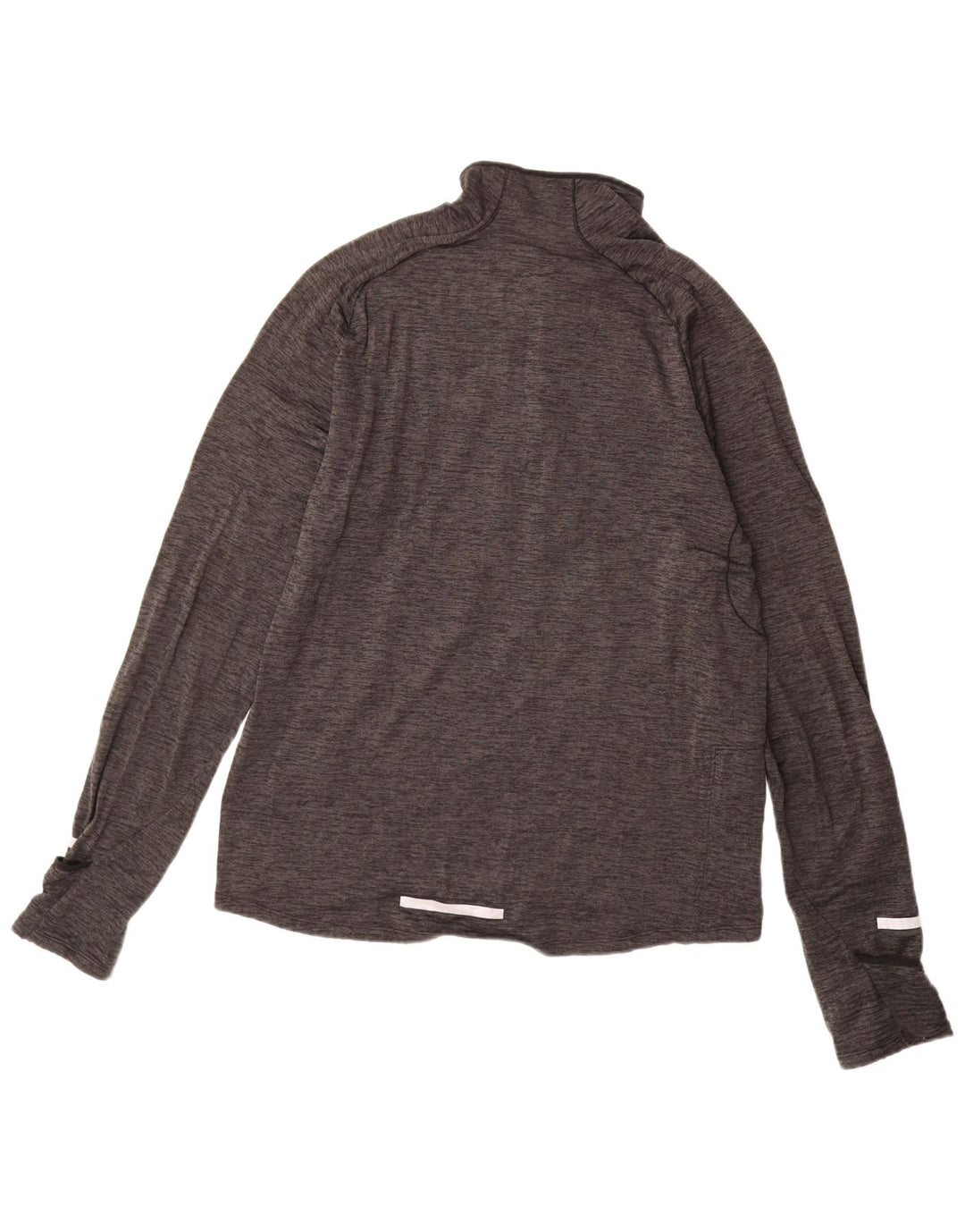 NIKE muška majica s izrezom Dri Fit, gornji dio trenirke srednje sive boje