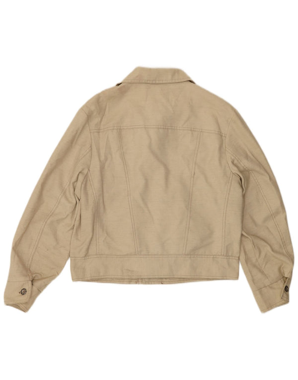 Vintage ženska bomber jakna IT 48 XL bež