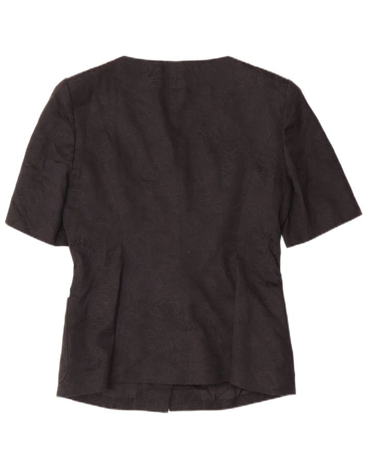 GUY LAROCHE Ženska jakna kratkih rukava EU 42 Velika crna klasična