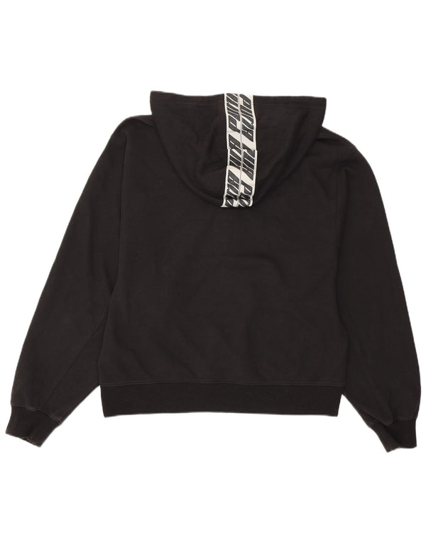 PUMA Ženska majica s kapuljačom s kapuljačom UK 16 Veliki crni pamuk