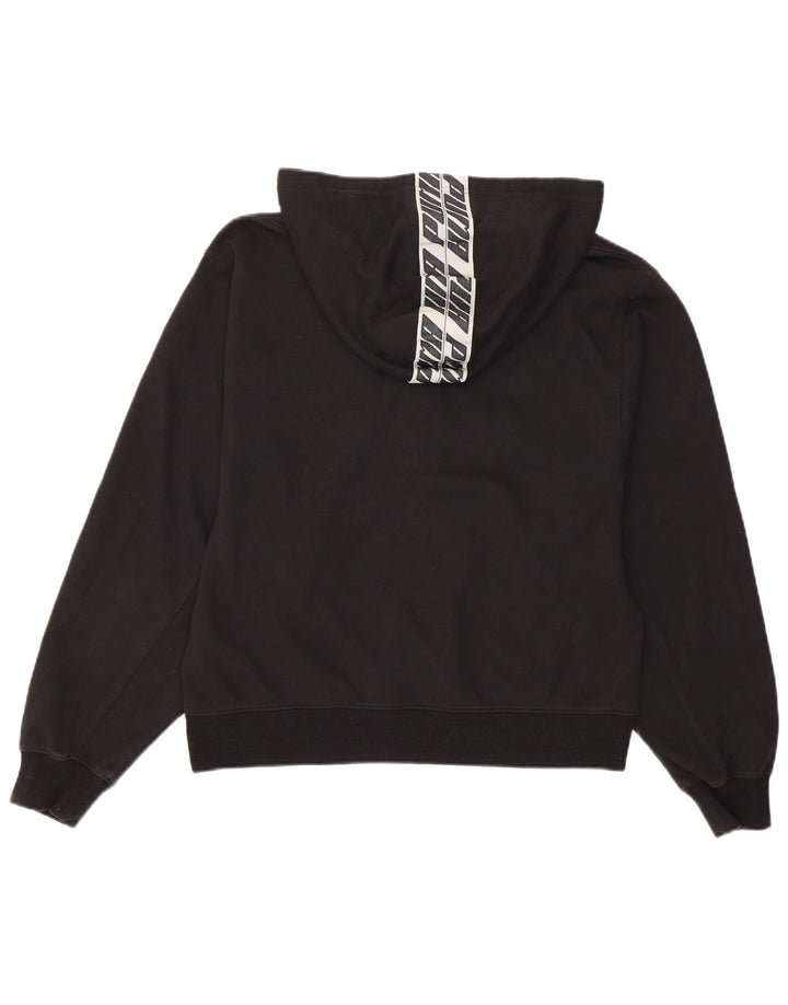 PUMA Ženska majica s kapuljačom s kapuljačom UK 16 Veliki crni pamuk