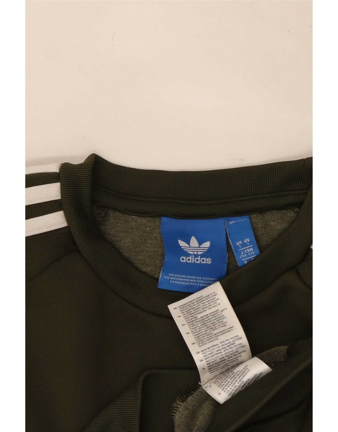 Adidas muški džemper od velikog kaki poliestera