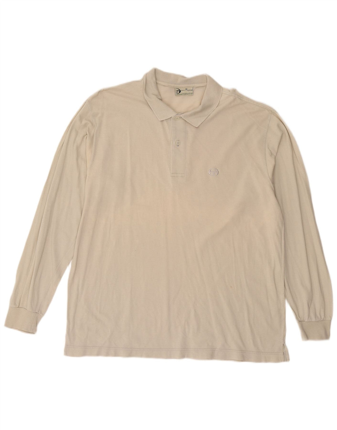 SERGIO TACCHINI Muška polo majica dugih rukava IT 52 Large Off White Cotton