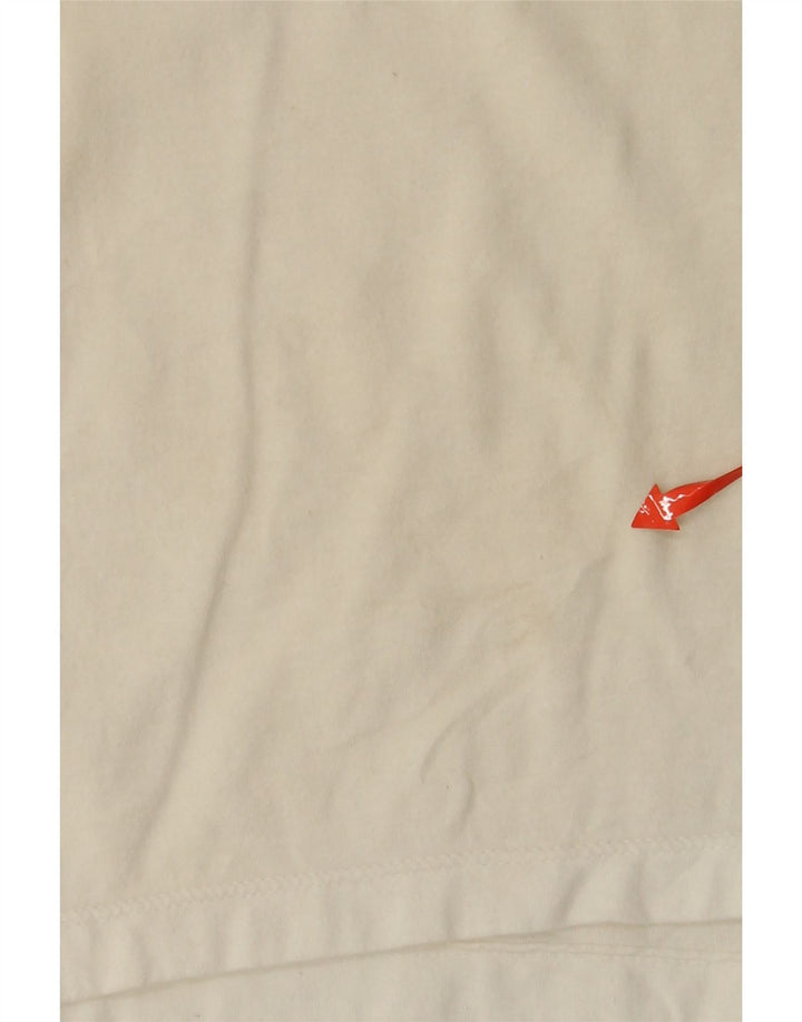 CHAMPION Ženska skraćena majica kratkih rukava s grafičkim motivima UK 14 srednje bijele boje