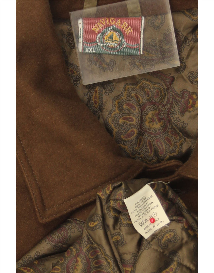 Navigare muški kaput UK 44 2XL smeđa vuna