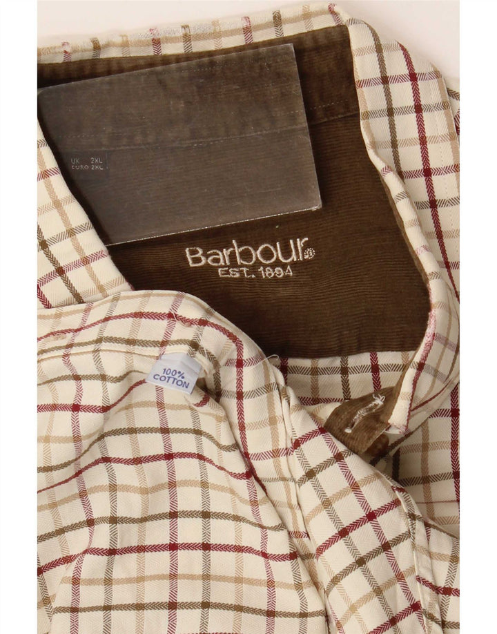 Barbour muška košulja 2XL bež gingham pamuk