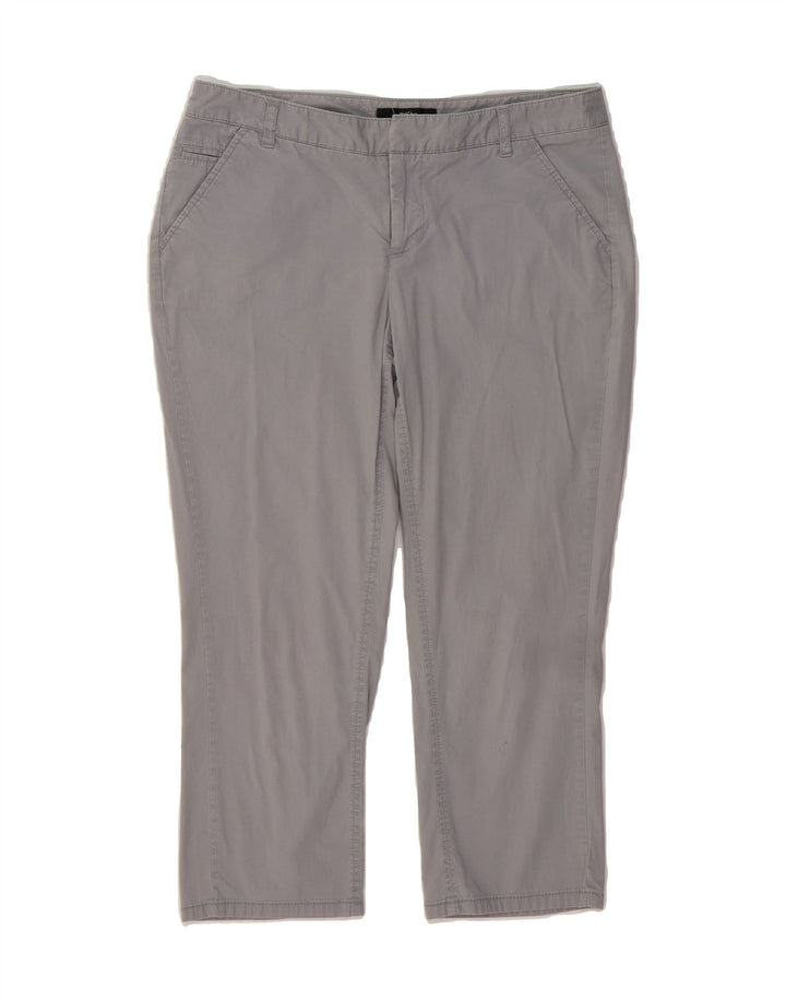 MOSSIMO Womens Straight Capri Trousers US 4 Small W30 L21 Grey Cotton Vintage Mossimo and Second-Hand Mossimo from Messina Hembry 