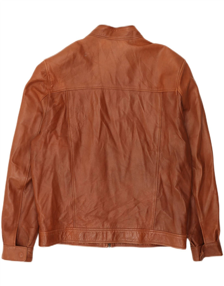 Vintage muška bomber kožna jakna UK 42 XL smeđa