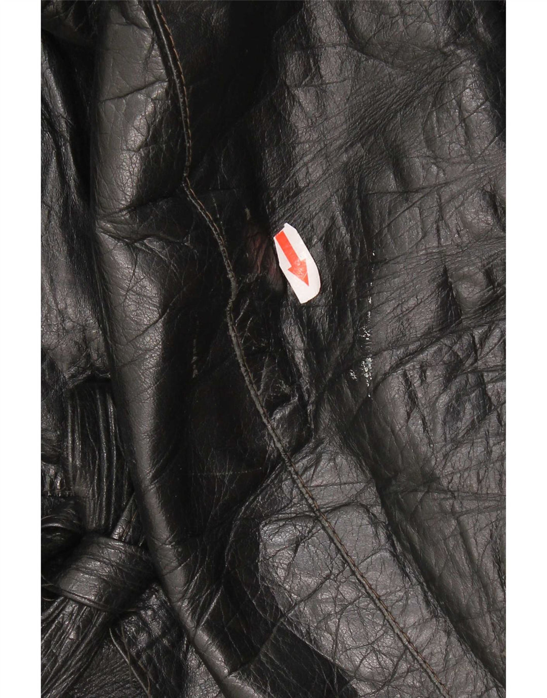 Vintage ženska kožna jakna IT 48 XL crna