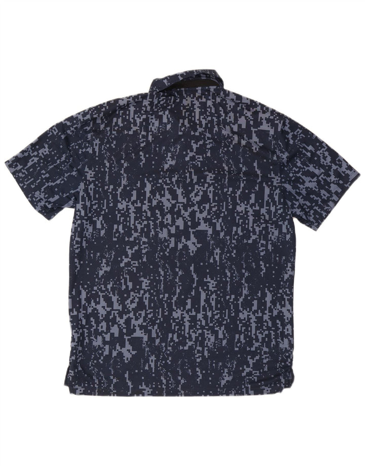 Nike muška polo majica standardnog kroja srednje tamnoplavi geometrijski poliester
