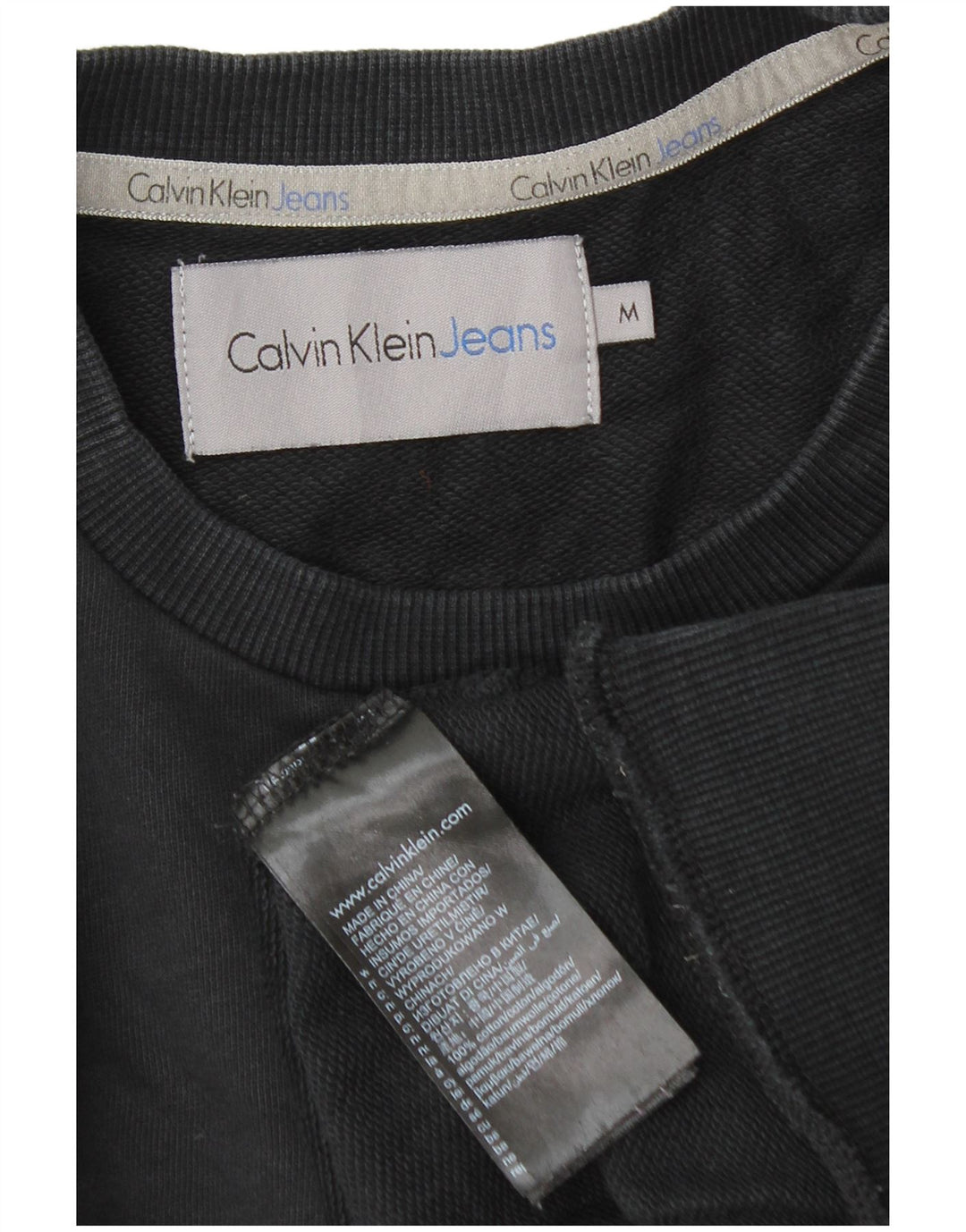 Calvin Klein Jeans muška trenirka s grafičkim motivima Srednji crni pamuk