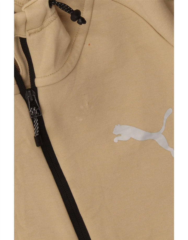 Puma muški pulover s kapuljačom na patentni zatvarač, srednje bež pamuk