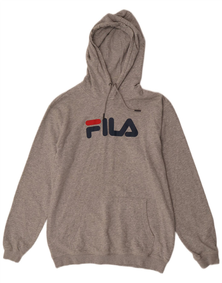 Fila muška majica s kapuljačom XL, sivi pamuk