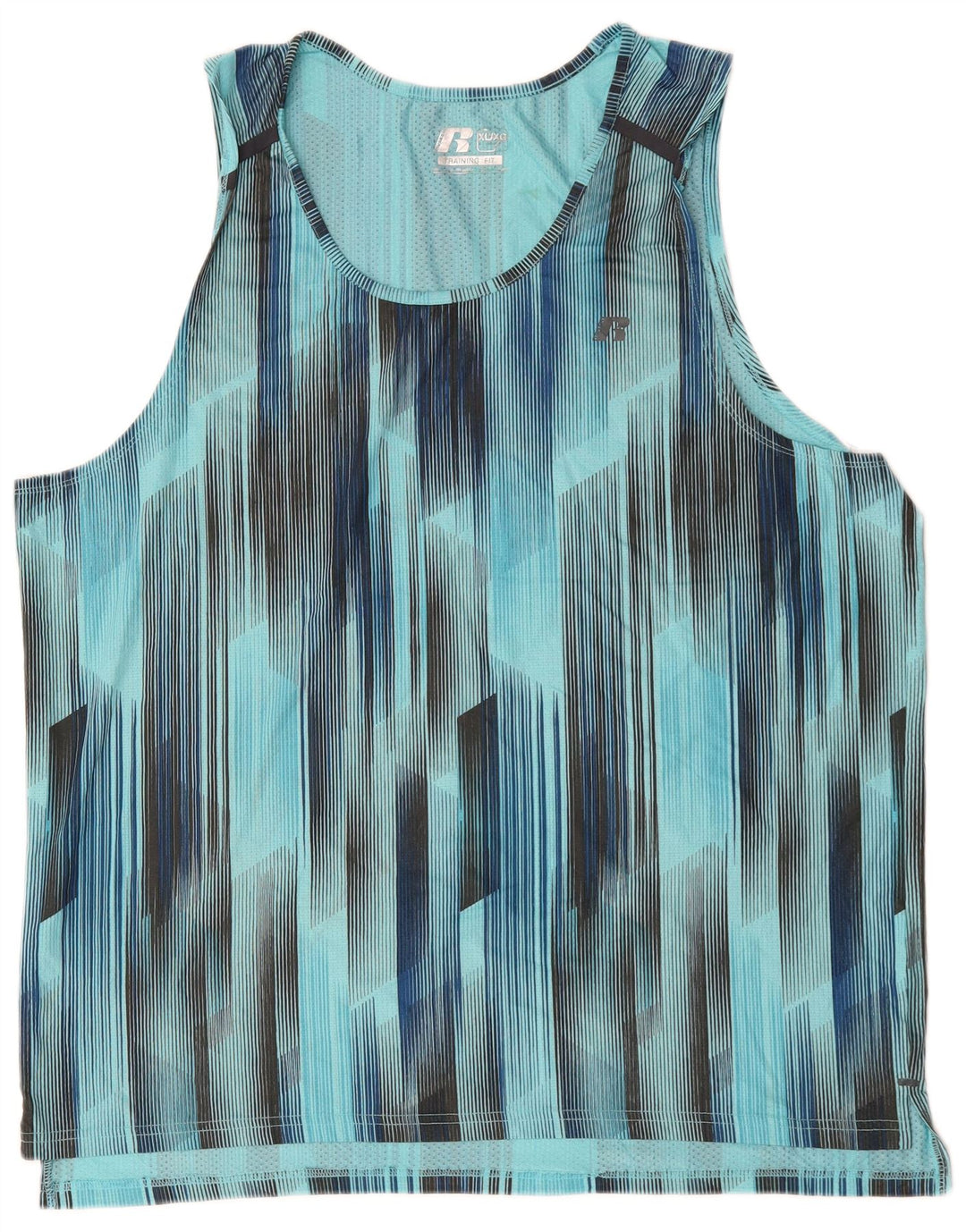 RUSSELL ATHLETIC muški prsluk XL plavi geometrijski poliester