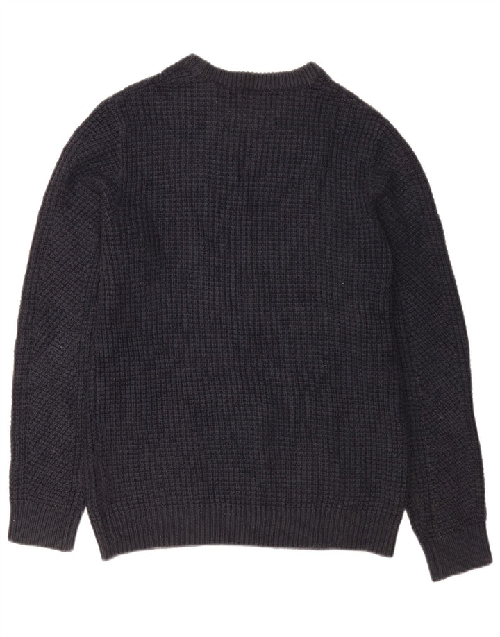 Jack & Jones muški džemper s okruglim izrezom srednje tamnoplave akrilne boje