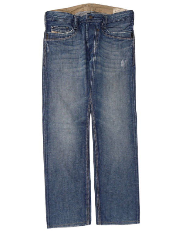 DIESEL Muške ravne traperice Timmen W32 L31 Plavi pamuk