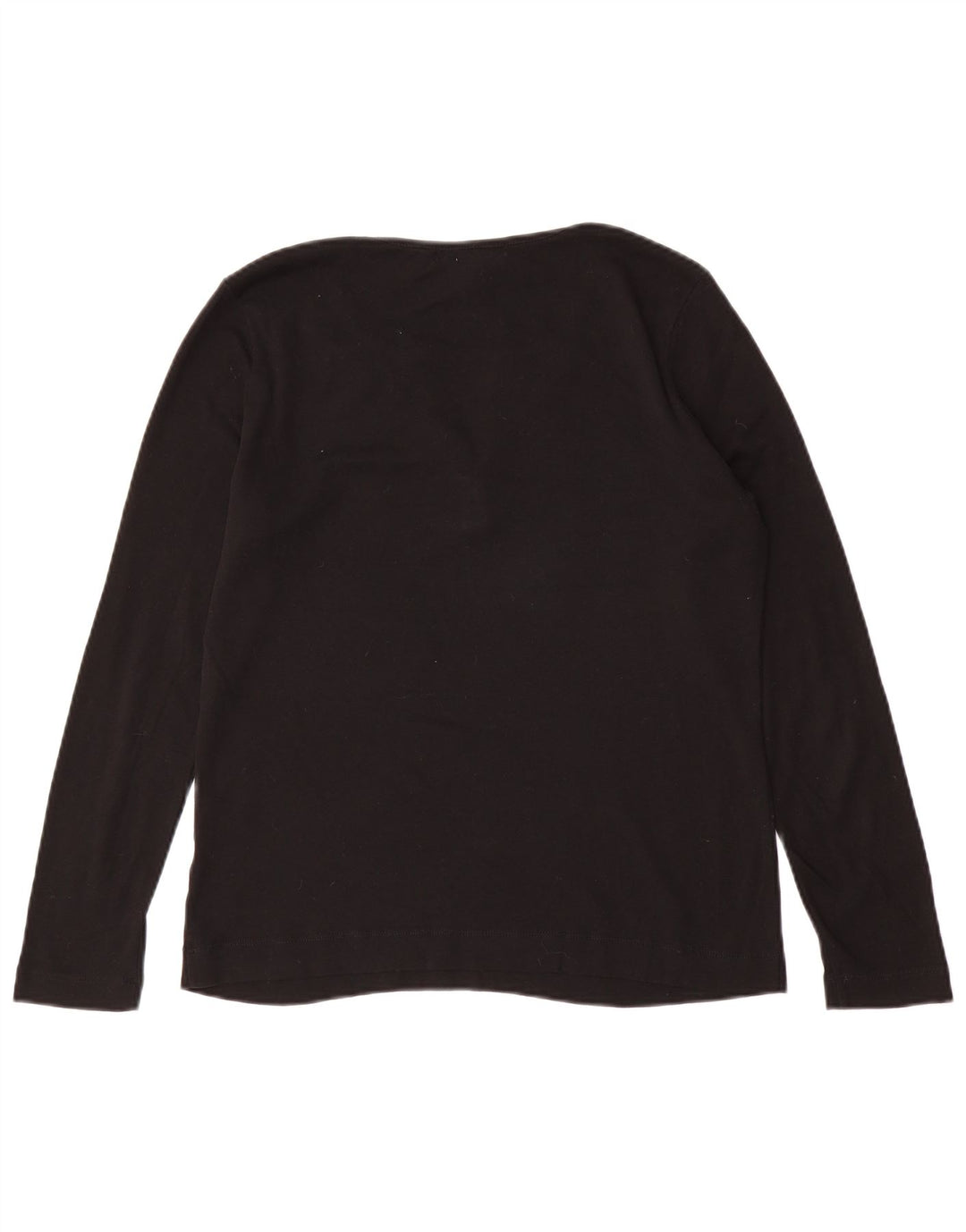 RALPH LAUREN Ženska majica dugih rukava UK 16 Veliki crni pamuk