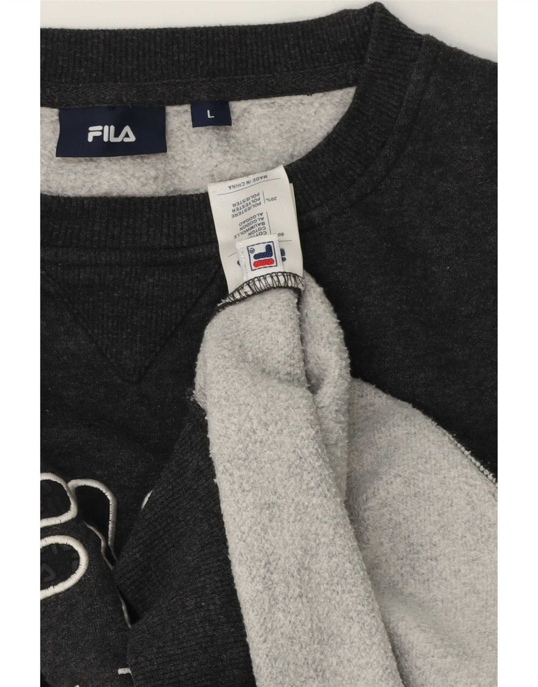 Fila muška majica s grafičkim motivima, veliki sivi pamuk
