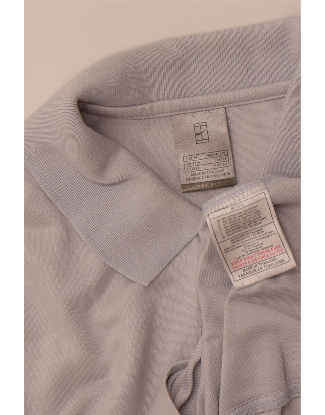 NIKE muška polo majica UK 39/41 srednje plavi pamuk