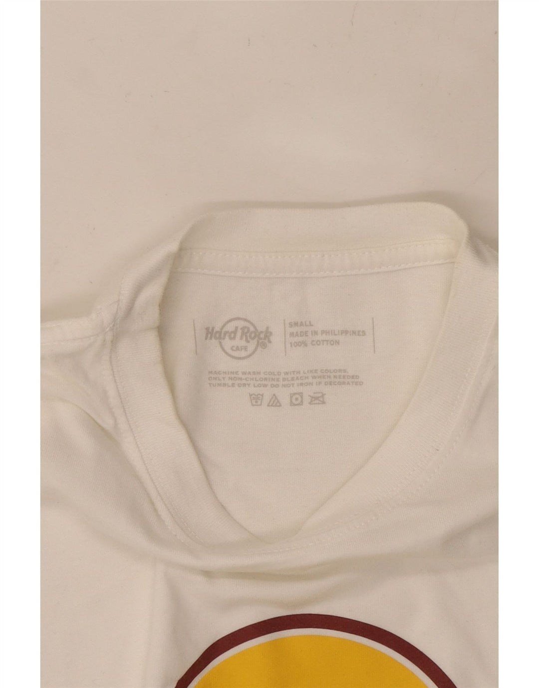 HARD ROCK CAFE Muška mala bijela pamučna majica kratkih rukava s grafičkim motivima Phnom Penh