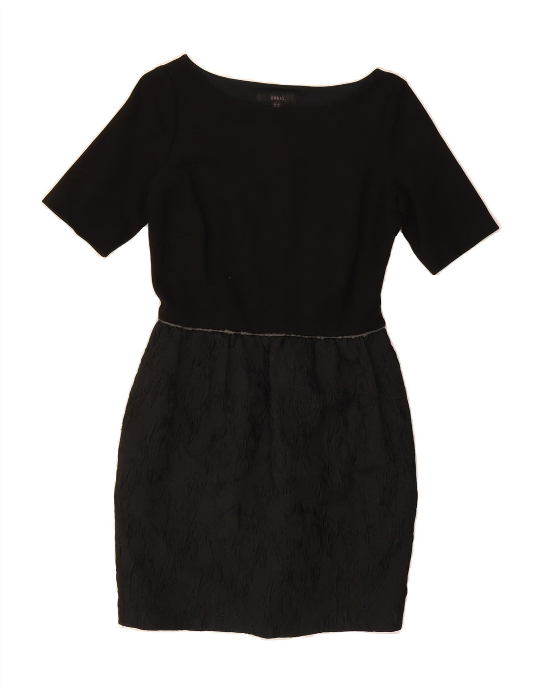 COAST Womens Sheath Dress UK 10 Small Black Viscose Vintage Coast and Second-Hand Coast from Messina Hembry 