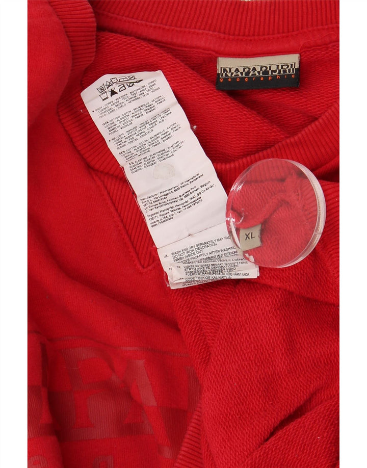 NAPAPIJRI Muška majica s kratkim rukavima Geographic Graphic XL, crveni pamuk