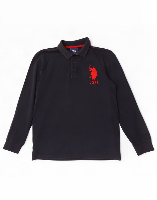 U.S. Polo Assn. Velika muška majica dugih rukava od tamnoplavog pamuka