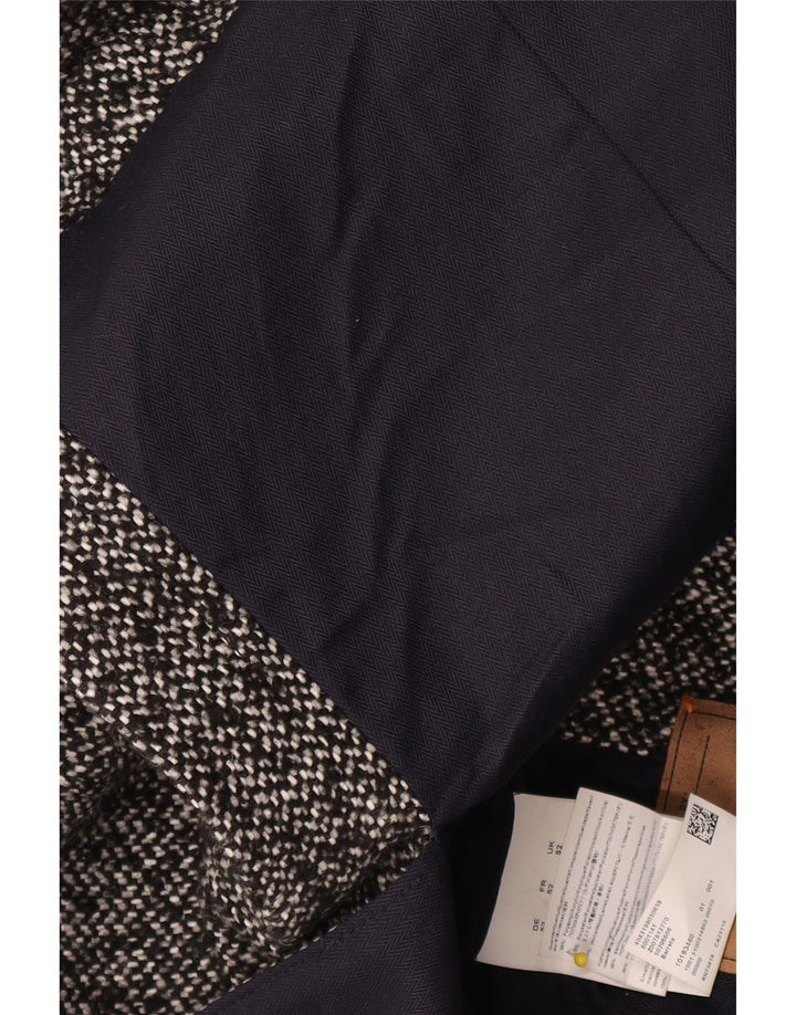 Muški kaput Hugo Boss UK 52 XL sivi poliakril s pjegama
