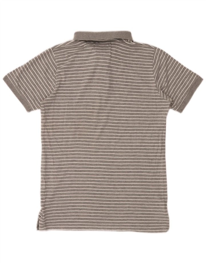 Woolrich muška polo majica na male sive pruge, pamuk