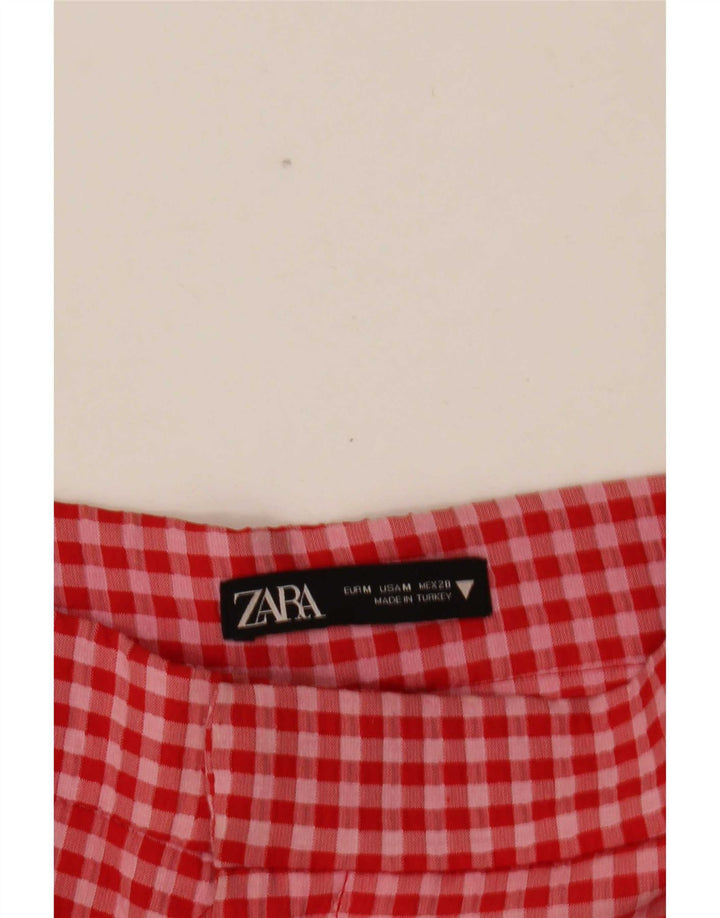 Zara ženske skraćene hlače srednje veličine W28 L25 crvene gume