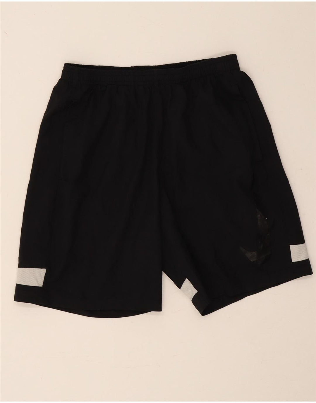 Nike muške Dri Fit grafičke sportske kratke hlače srednje crne boje od poliestera