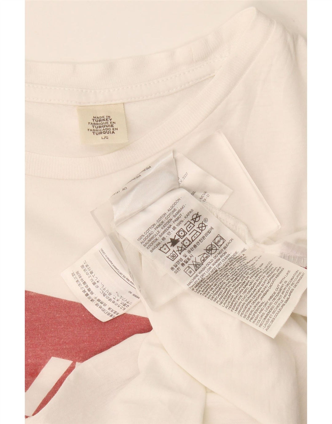 LEVI'S Ženska majica kratkih rukava s grafičkim motivima UK 16 Veliki bijeli pamuk