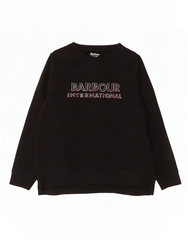 Barbour Ženska majica s motivima prekomjerne majice UK 18 XL crni pamuk