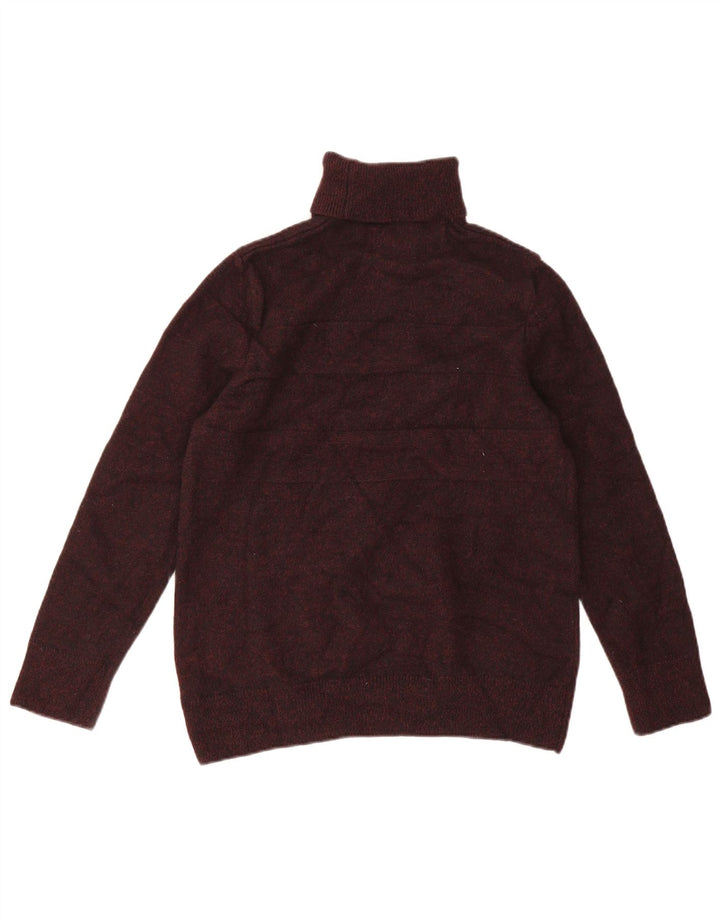 Barbour ženski džemper s rol izrezom UK 10 Small Brown Wool