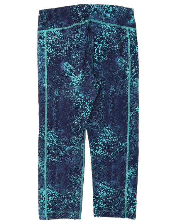 PUMA ženske Capri tajice s apstraktnim uzorkom UK 12 Srednje plavi poliester