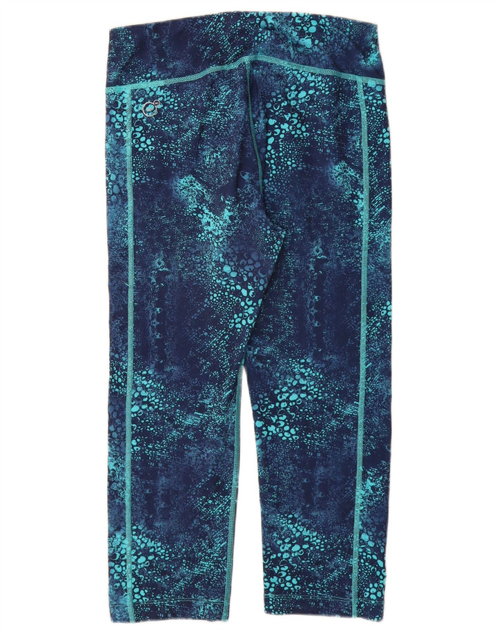 PUMA ženske Capri tajice s apstraktnim uzorkom UK 12 Srednje plavi poliester