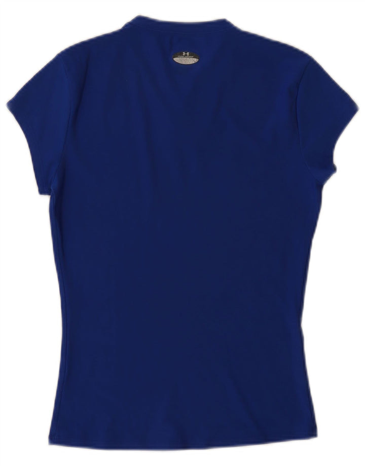 UNDER ARMOUR Womens T-Shirt Top UK 8 Small Blue Polyester
