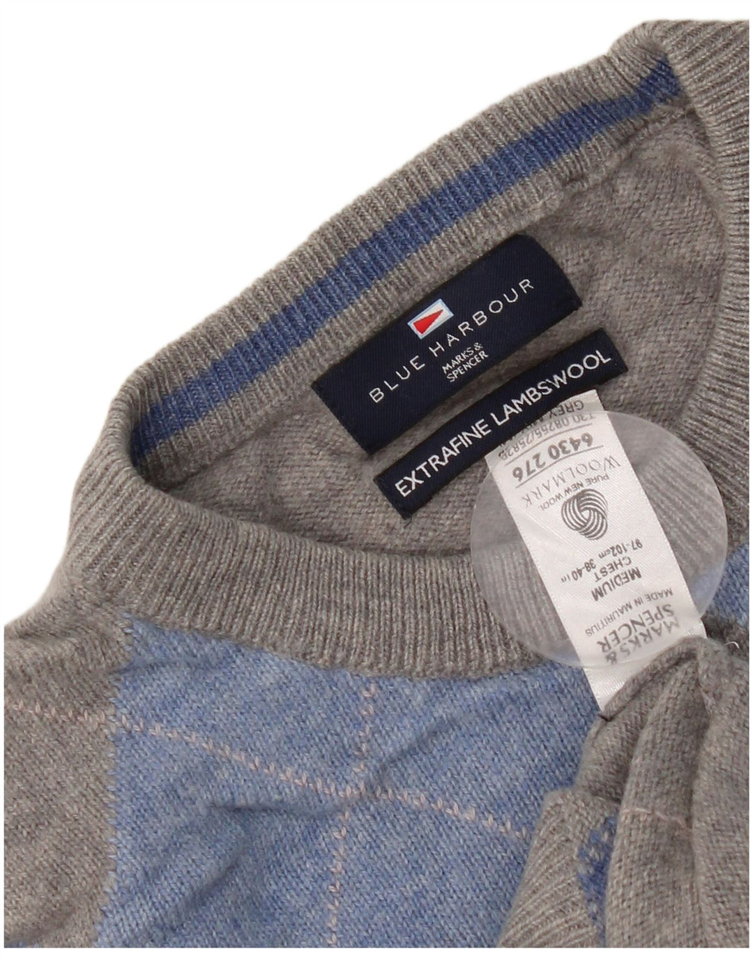Marks & Spencer muški džemper s okruglim izrezom UK 38/40 srednje siva