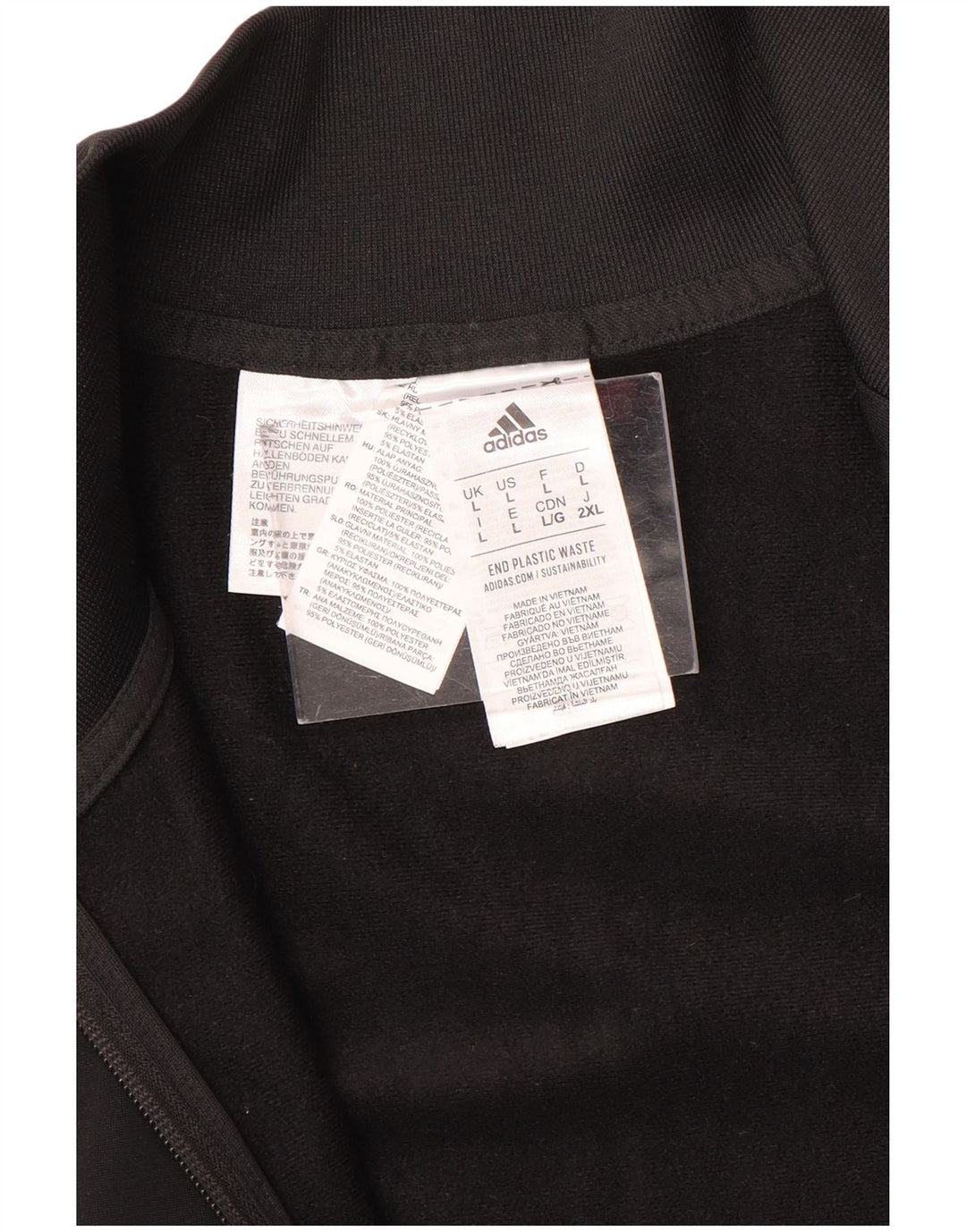 Adidas muška trenirka gornja jakna velika crna sportska poliester