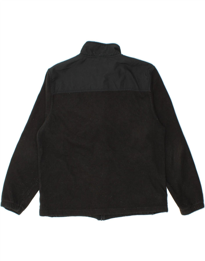 STARTER Mens Fleece Jacket UK 38/40 Medium Black Polyester Vintage Starter and Second-Hand Starter from Messina Hembry 