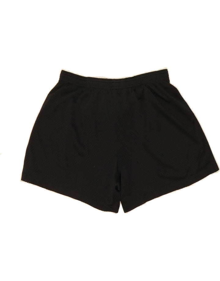 CHAMPION Womens Sport Shorts UK 14 Medium  Black Polyester Vintage Champion and Second-Hand Champion from Messina Hembry 