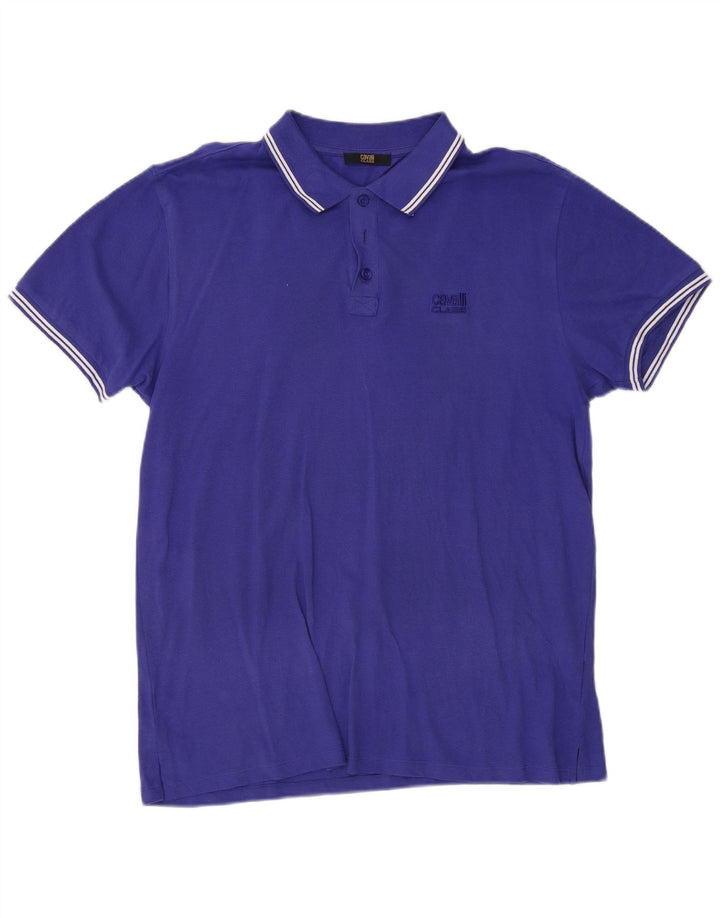 Cavalli muška polo majica 2XL plavi pamuk