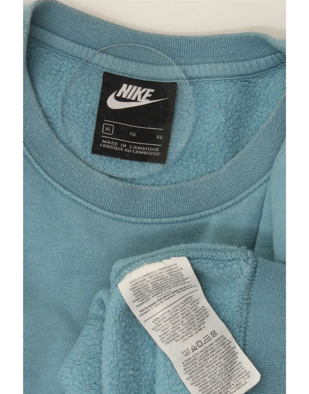 Nike muški džemperi XL plavi pamuk