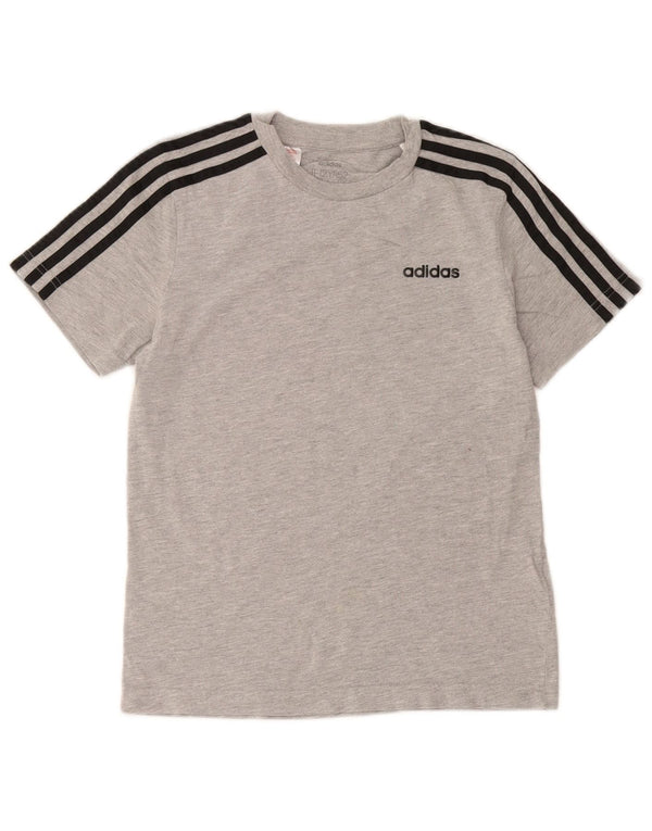 Adidas majica kratkih rukava za dječake 11-12 godina, sivi flekasti pamuk