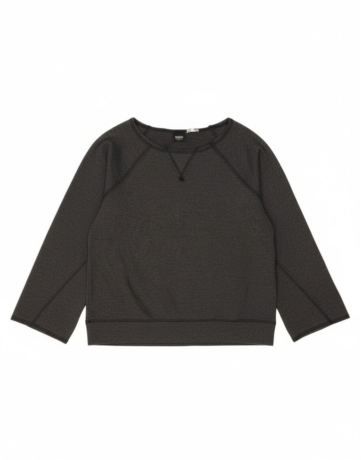 MOSSIMO Womens Top Long Sleeve UK 12 Medium Grey