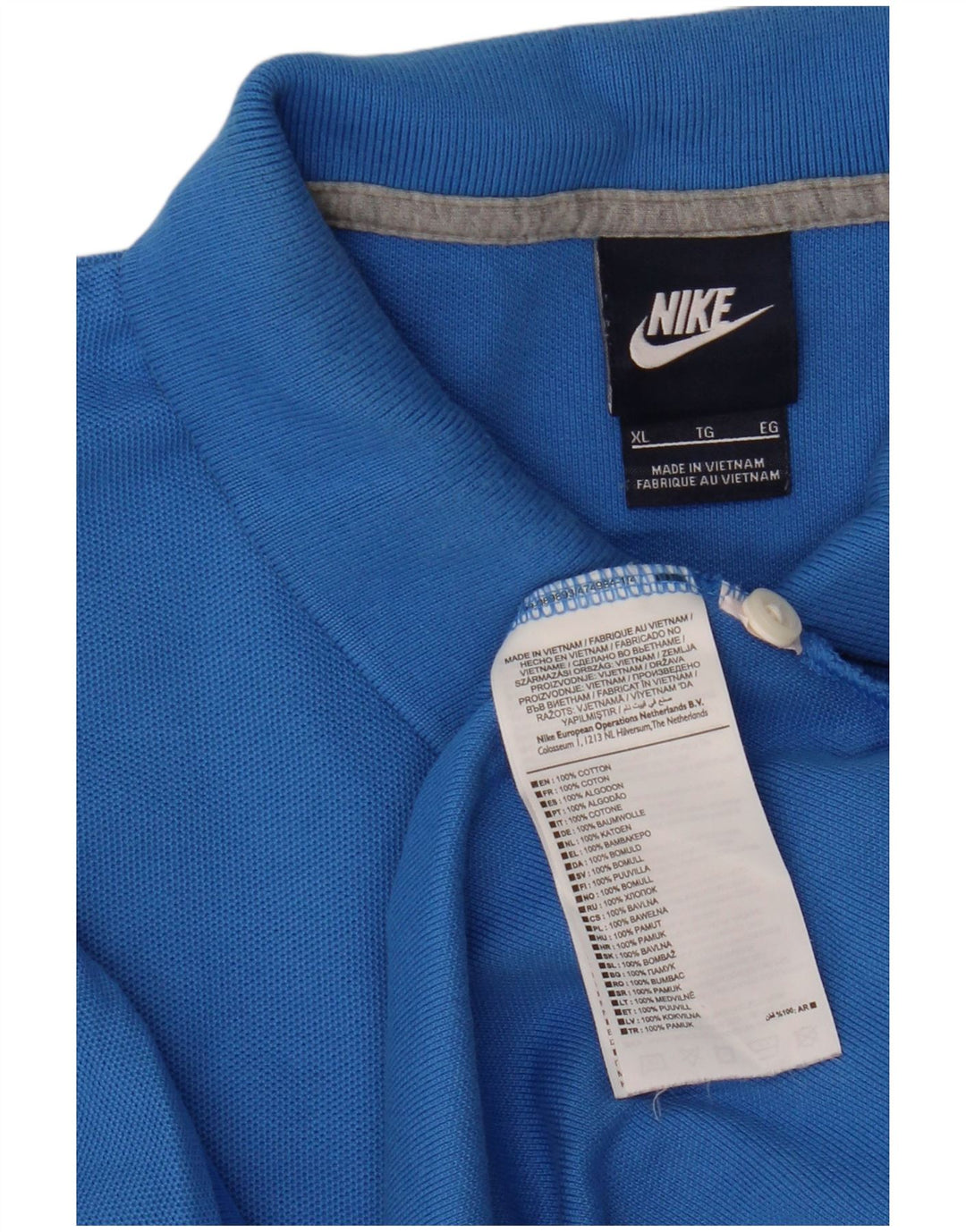 Nike muška polo majica XL plavi pamuk
