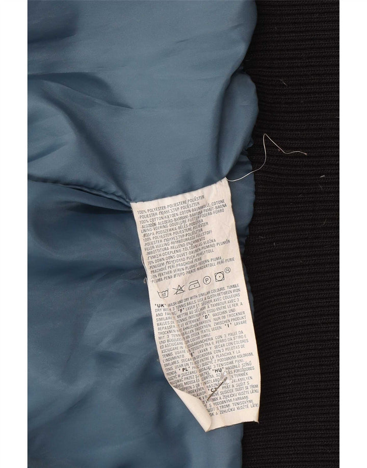 Levi's ženska podstavljena bomber jakna UK 16 veliki crni poliester