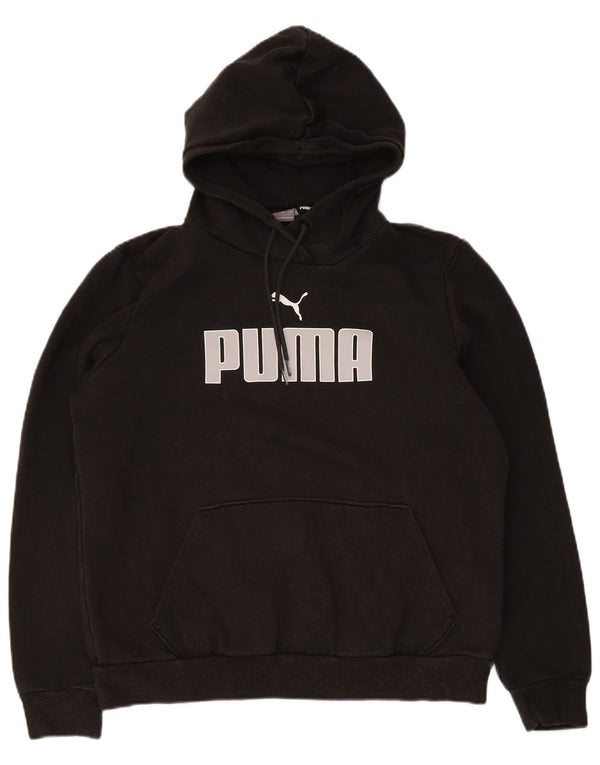 Puma ženska majica s kapuljačom s kapuljačom UK 16 veliki crni pamuk