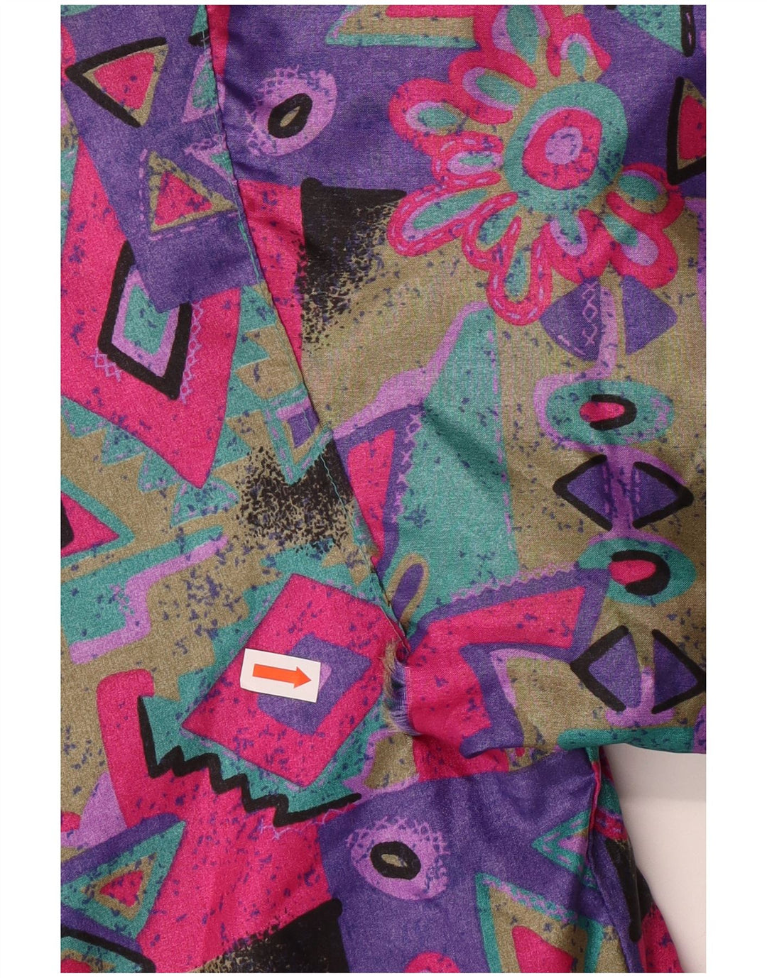 VINTAGE Vjetrovka s kapuljačom za djevojčice 15-16 godina Raznobojna geometrijska